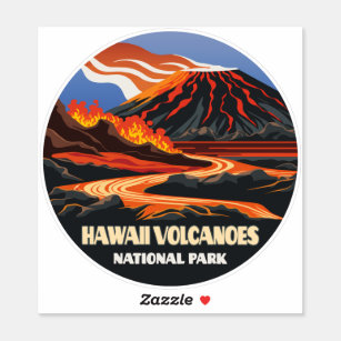 Adesivo Parque Nacional dos Vulcões do Havaí, Mauna Loa Vi