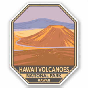Adesivo Parque Nacional dos Vulcões Hawaii Mauna Kea Vinta