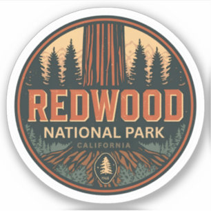 Adesivo Parque nacional estadual Redwood, Califórnia Coste