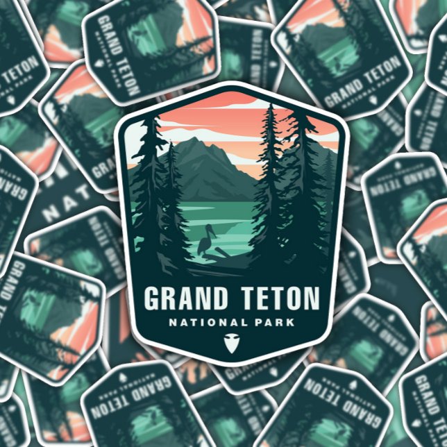 Adesivo Parque Nacional Grand Teton | Autocolante (Criador carregado)