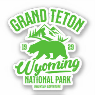 Adesivo Parque Nacional Grand Teton Wyoming Natureza Ao Ar