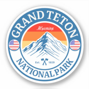 Adesivo Parque Nacional Grand Teton Wyoming Natureza Ao Ar