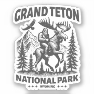 Adesivo Parque Nacional Grand Teton Wyoming Natureza Ao Ar