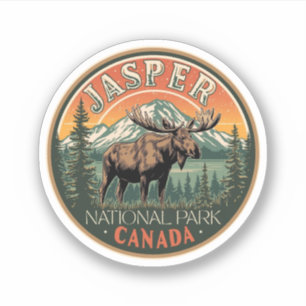 Adesivo Parque Nacional Jasper aventura nas Montanhas Roch
