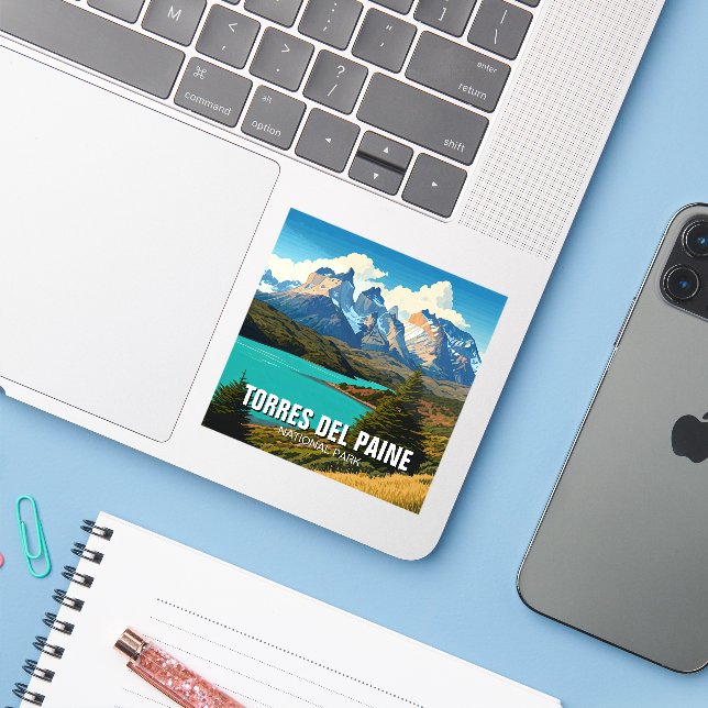 Adesivo Parque Nacional Torres Del Paine Chile (Notebook com iPhone)