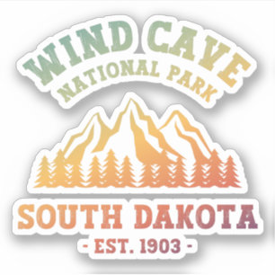 Adesivo Parque Nacional Wind Cave South Dakota