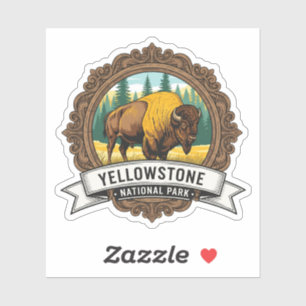 Adesivo Parque Nacional Yellowstone Souvenir