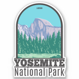 Adesivo Parque Nacional Yosemite, Metade Dome California