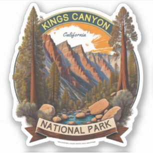 Adesivo Parques Nacionais Sequoia e Kings Canyon califórni