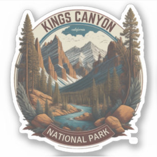 Adesivo Parques Nacionais Sequoia e Kings Canyon califórni