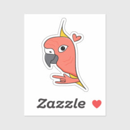 Adesivo Parrot ASL I Love You - Deaf Culture Design