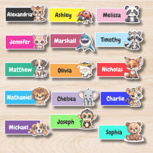 Adesivo Partido Personalizado Favor Animal