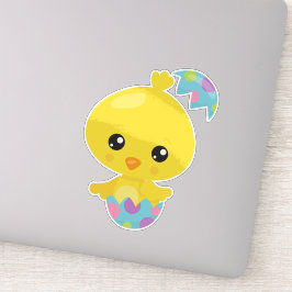 Adesivo Páscoa, Galinha Fresca, Frango De Bebê, Ovos De Pá