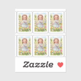 Adesivo Páscoa Girl