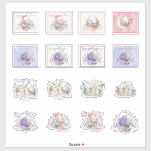 Adesivo Páscoas com cotovelos e cestos