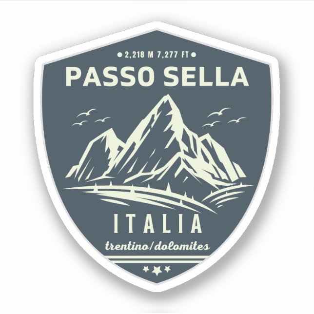 Adesivo Pasmoto Sella italian Mountain (Frente)