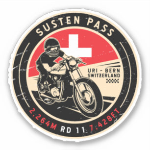 Adesivo Pass Sustentado   SUIÇA   Motociclos