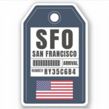 Passagem de embarque de São Francisco - SFO da Cal