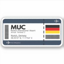 Passagem de embarque do aeroporto MUC de Munique -