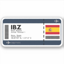 Passagem de embarque no aeroporto IBZ Ibiza - Viag