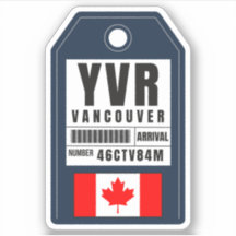 Passagem de Embarque Vancouver - Canadá YVR
