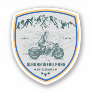 Adesivo passagem de Glaubenberg passeio de moto pelos alpe