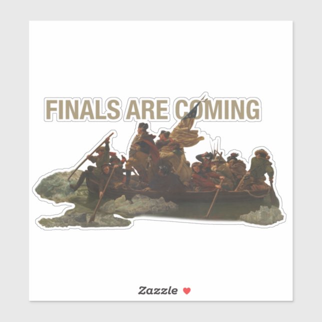 Adesivo Passagem do Rio Delaware por George Washington (Folha)