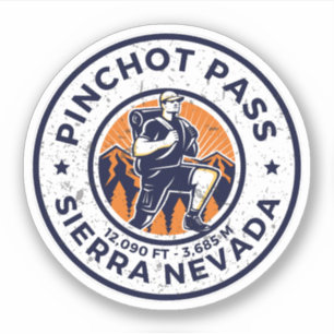 Adesivo Passagem Pinchot passagem de montanha alta Sierra