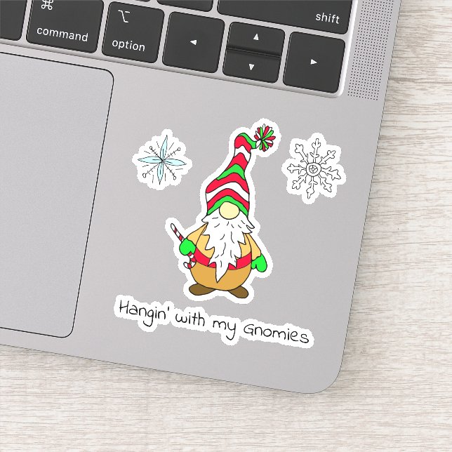 Adesivo Passando o Natal com meus Gnomos (Detalhe)