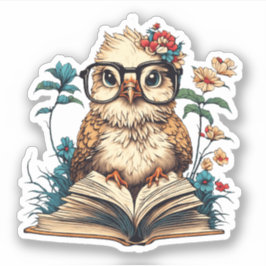 Adesivo Pássaro de Bookish