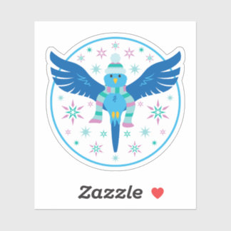 Adesivo Pássaro de inverno