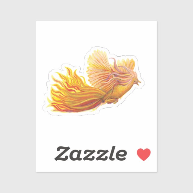 Adesivo Pássaro Phoenix Legendário (Folha)