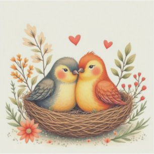 Adesivo Pássaros do Amor