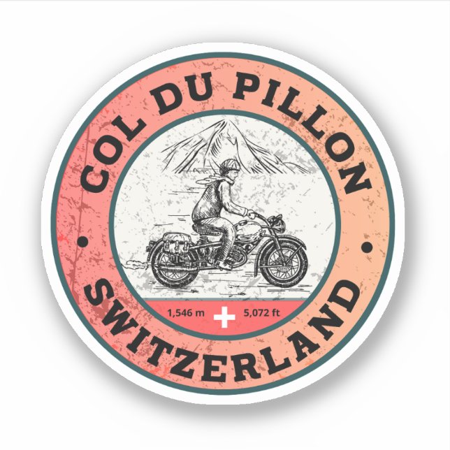 Adesivo Passeio de motocicleta do Coronel du Pillon (Frente)