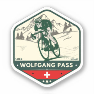 Adesivo Passeio de motocicleta pelos Alpes suíços de Wolfg