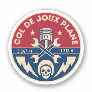 Adesivo Passo comum de Joux Plane francês Alpes motobike