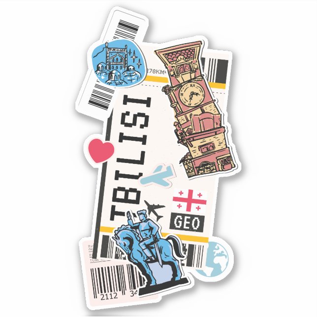 ADESIVO PASSO DE EMBARCAÇÃO TBLISI GEORGIA (Frente)