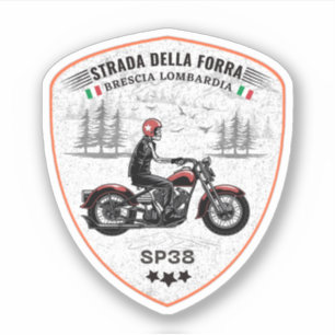 Adesivo passo della forra de moto italiano apls