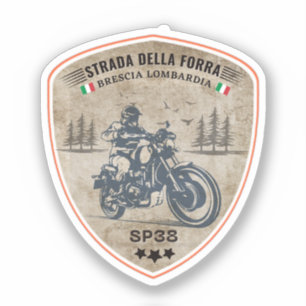 Adesivo passo della forra em moto italian apls