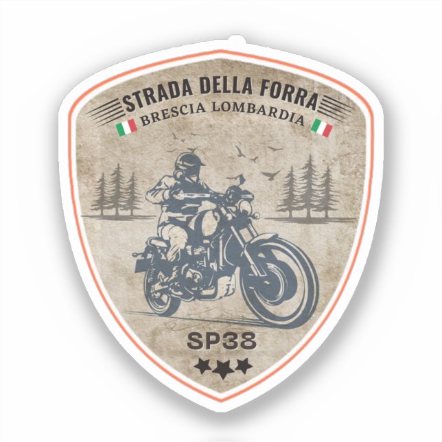 Adesivo passo della forra em moto italian apls (Frente)