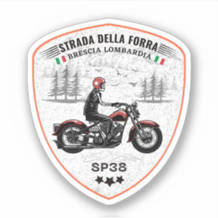 Adesivo passo della forra em moto italian apls