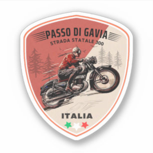 Adesivo Passo dello Spluga italiano swiss Mountain moto