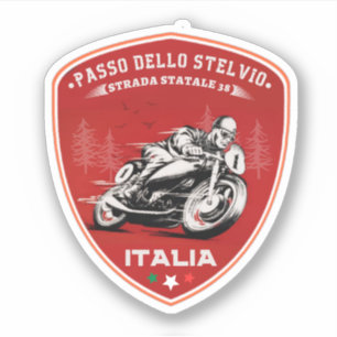 Adesivo passo dello Stelvio - passagem de Stelvio Alpes it