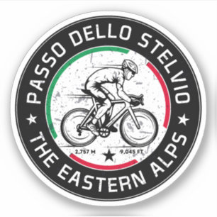 Adesivo passo dello stelvio - stelvio pass italian Cycling