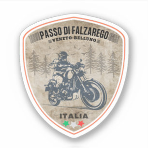 Adesivo Passo di Falzarego-passagem de montanha italiana