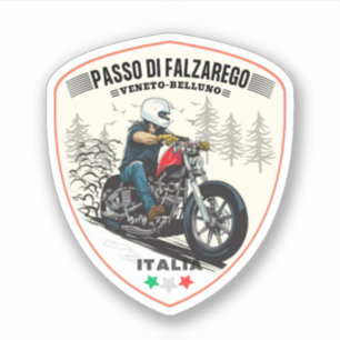 Adesivo Passo di Falzarego-passagem de montanha italiana