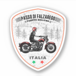 Adesivo Passo di Falzarego-passagem de montanha italiana