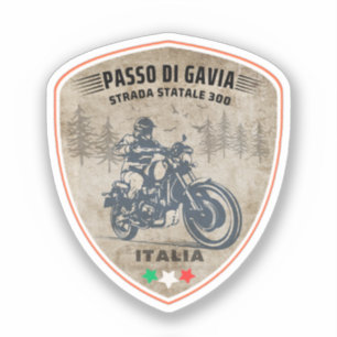 Adesivo passo di gavia - gavia pass italian Mountain alp