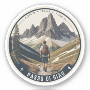Adesivo passo di gavia - gavia pass Montanha italiana Alpe