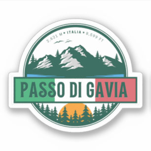 Adesivo passo di gavia - gavia passa alps italianos Mounta